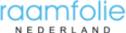 Logo van Raamfolie Nederland in lichtblauwe en grijze letters