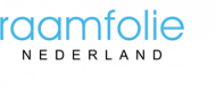 Logo van Raamfolie Nederland in lichtblauwe en grijze letters