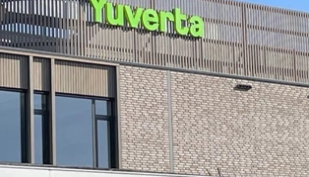 Aanbrengen van zonwerende raamfolie op het schoolgebouw van Yuverta voor beter binnenklimaat en minder zonbelasting.