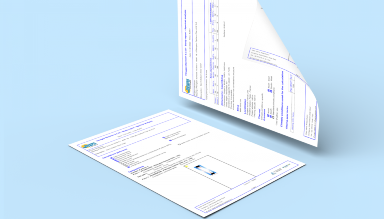 Visueel overzicht van glas risicoanalyse met folietoepassing